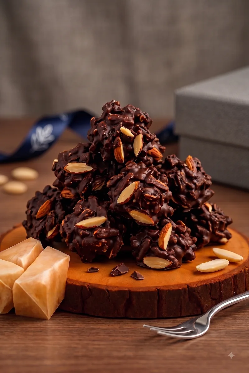 Dark Chocolate and Almond Rochers, Moi Doughssier